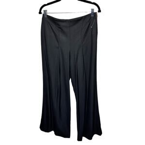 Kit and Ace Women West Coast Fit Take It Higher Trouser Pants Wide Leg Black 8